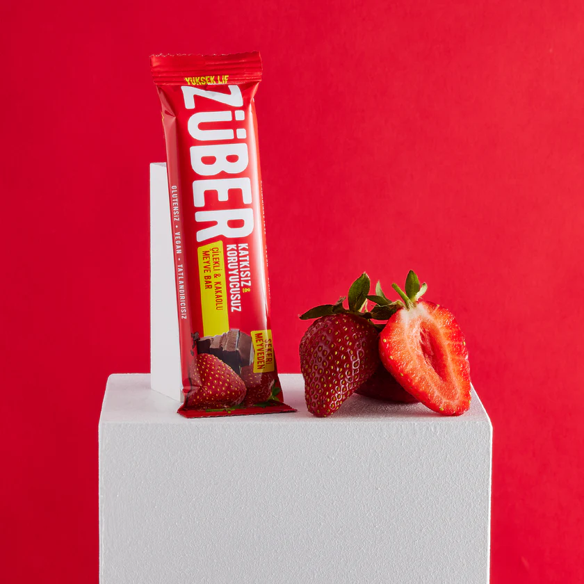 Züber Çilekli ve Kakaolu Meyve Bar 40g görsel 2