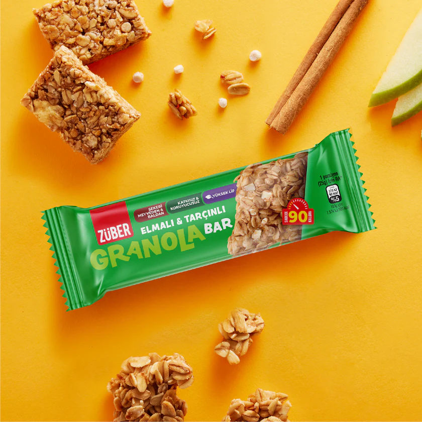 Züber Elmalı & Tarçınlı Granola Bar 25g görsel 2