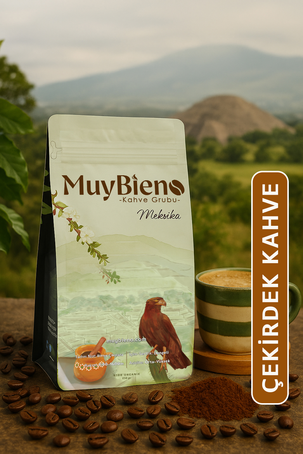 MuyBieno Meksika Finca Monte Azul 250 gr. Çekirdek Kahve
