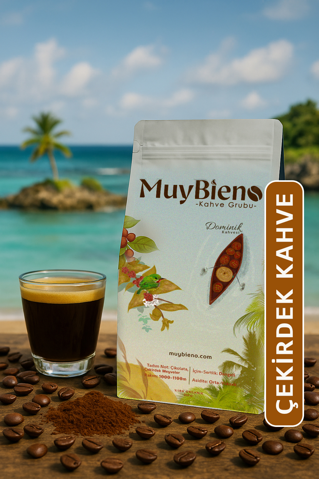 MuyBieno Dominik Barahana 250 gr. Çekirdek Kahve