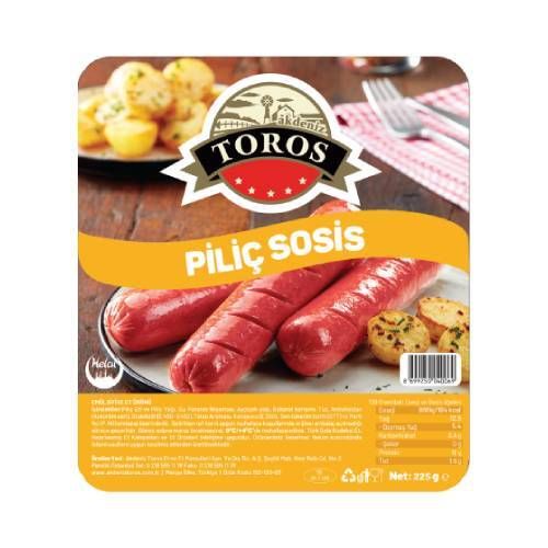 Akdeniz Toros Piliç 5'Li Sosis 225 Gr görsel 2